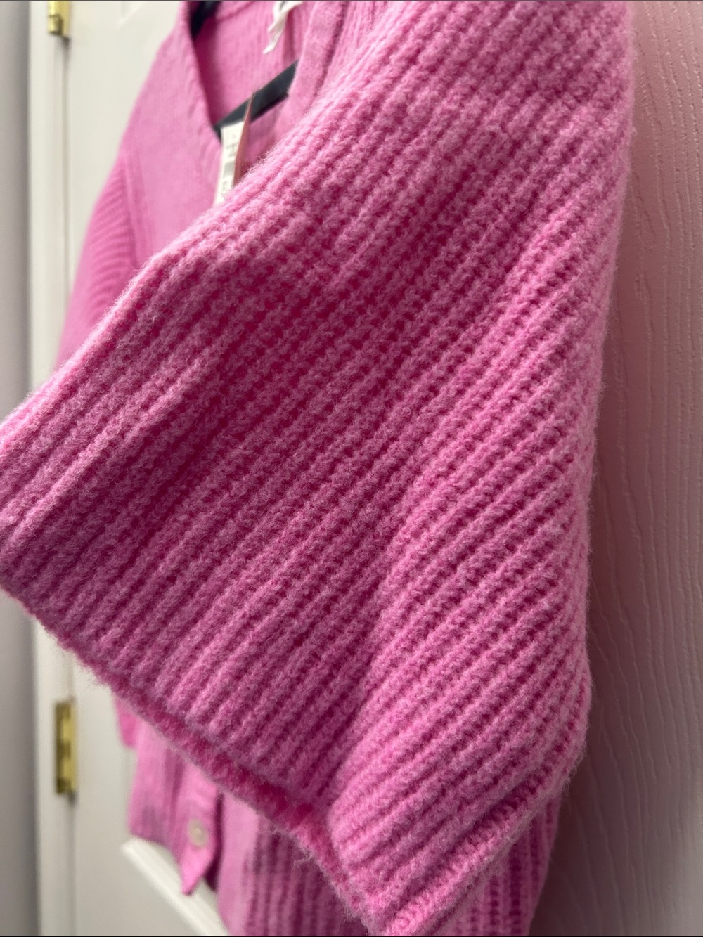 aerie Button-Front Ribbed Cardigan - Picture 5 of 6